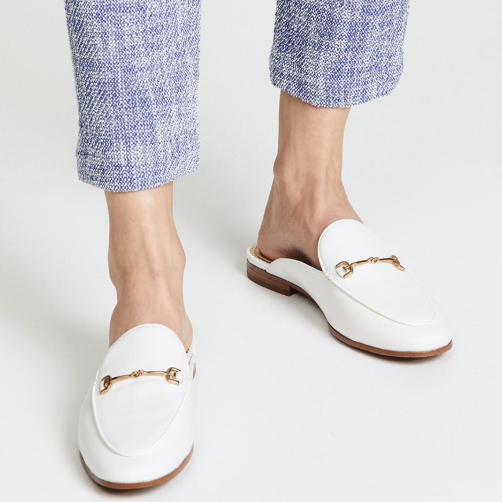 Sam Edelman Linnie Bit White Leather mule size 8.5 NEW